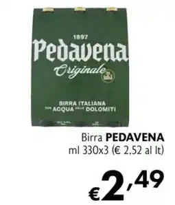 Maxi Supermercati Birra Pedavena offerta