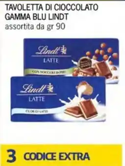 Maxi Supermercati Tavoletta di cioccolato gamma blu Lindt offerta