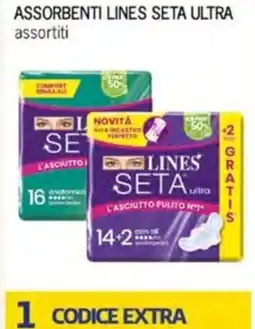 Maxi Supermercati Assorbenti Lines Seta Ultra offerta