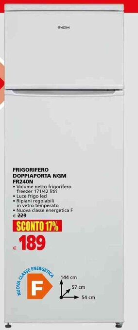 Il Gigante Frigorifero Doppiaporta NGM FR240N offerta