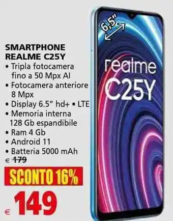 Il Gigante Realme C25Y Smartphone offerta