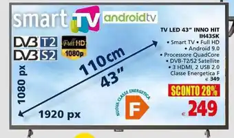 Il Gigante TV Led 43" Inno Hit IH43SK offerta