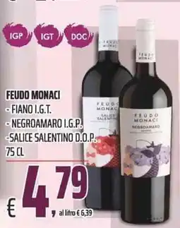 Coop Feudo Monaci offerta