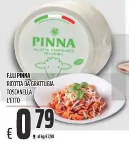 Coop F.LLI PINNA Ricotta da Grattugia Toscanella offerta