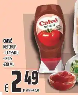 Coop Calvé ketchup classico/kids offerta