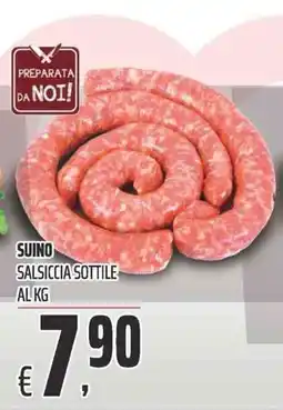 Coop Salsiccia sottile suino offerta