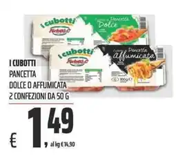 Coop I cubotti Pancetta offerta