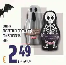 Coop Soggetti di cioccolato con sorpresa Dolfin offerta