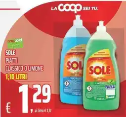 Coop Sole piatti classico o limone offerta