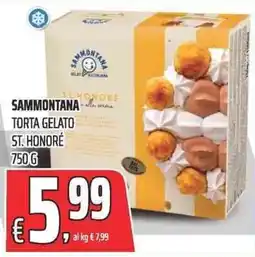 Coop Sammontana torta gelato st. honore offerta
