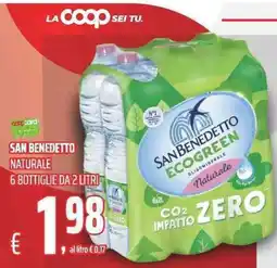 Coop San Benedetto Ecogreen naturale offerta