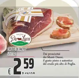 Coop Crudo di Faeto De Luca offerta