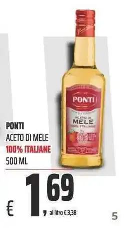 Coop Ponti aceto di mele offerta