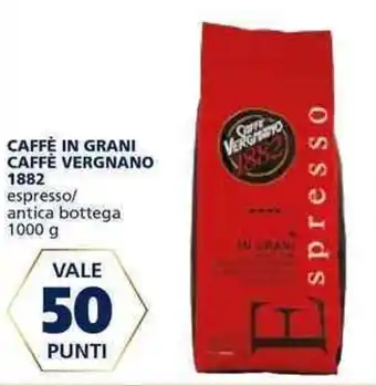 Il Gigante Caffè Vergnano Caffè in Grani 1882 1000g offerta