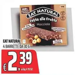 Coop Eat Natural fetta alla frutta nocciola offerta
