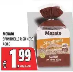 Coop Morato spuntinelle riso nero offerta