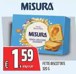Coop Fette biscottate Misura senza zuccheri aggiunti offerta