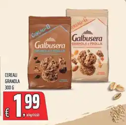 Coop Cereali Granola Galbusera offerta