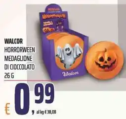 Coop Walcor Horrorween medaglione di cioccolato offerta