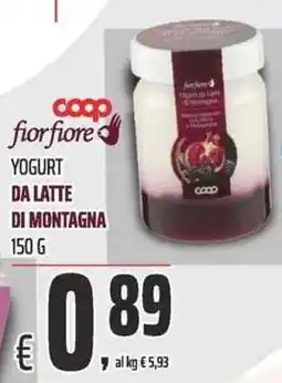 Coop Coop Fior Fiore Yogurt da latte di montagna offerta