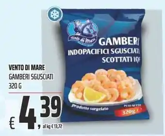 Gamberi sguisciati Vento di Mare