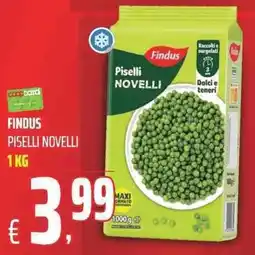 Coop Findus Piselli Novelli offerta