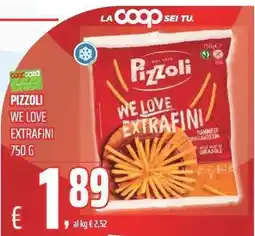 Coop Pizzoli We Love Extrafini offerta