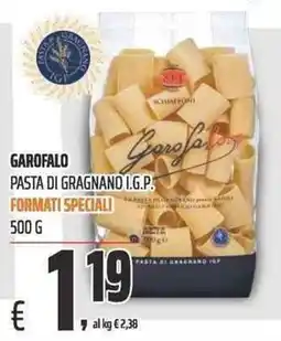 Coop Garofalo pasta di gragnano i.g.p. formati speciali offerta