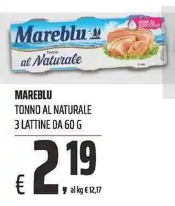 Coop Mareblu tonno al naturale offerta