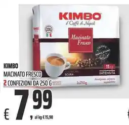 Coop Kimbo macinato fresco offerta