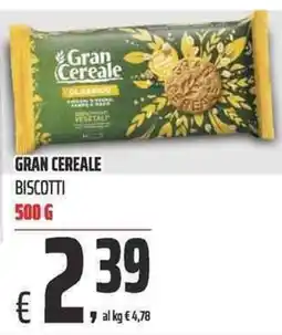 Coop Gran Cereale biscotti offerta