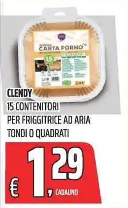 Coop Clendy carta forno offerta