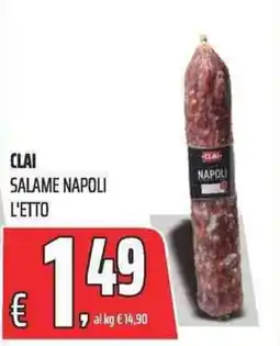 Coop Clai salame napoli offerta