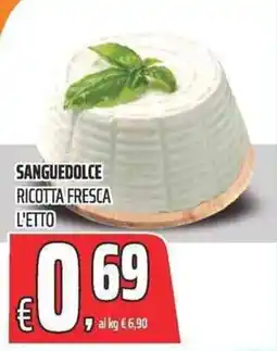 Coop Sanguedolce ricotta fresca offerta