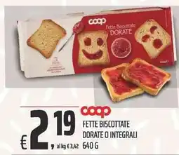 Coop Fette biscottate Coop offerta