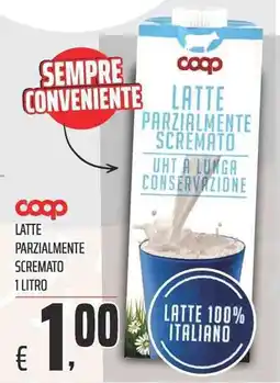 Coop Coop latte parzialmente scremato offerta