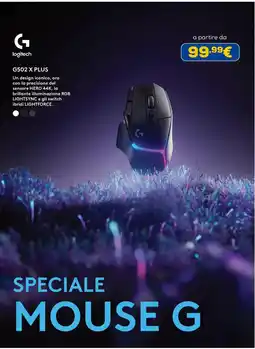 Euronics Logitech G502 X PLUS offerta