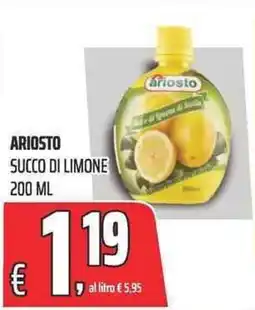 Coop Ariosto succo di limone offerta