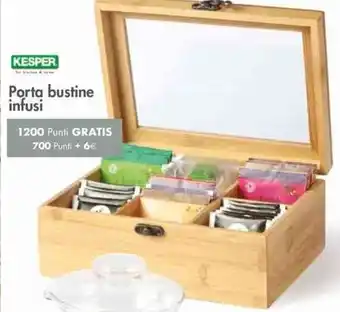 Il Gigante Kesper Porta bustine infusi offerta