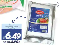 Iper Super Conveniente Donzela Tonno all'olio di semi busta offerta