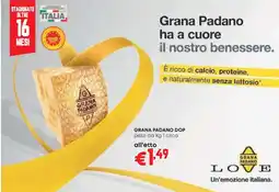 Pam Grana Padano DOP offerta