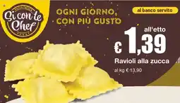 Sì con te Ravioli alla zucca offerta