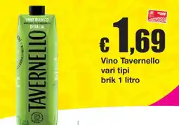 Sì con te Vino Tavernello offerta