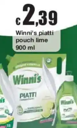 Sì con te Winni's piatti pouch lime offerta