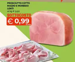 Mercatò Big Prosciutto cotto magro e morbido lenti offerta