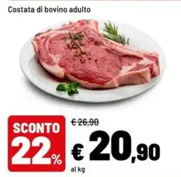 Iper La Grande Costata di bovino adulto offerta