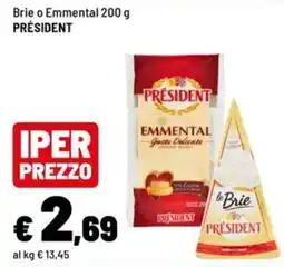 Iper La Grande Emmental Gusto Delicate President offerta