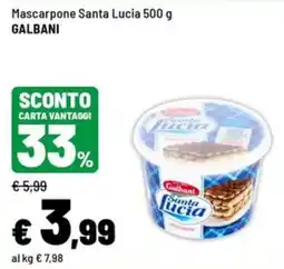 Iper La Grande Mascarpone Santa Lucia offerta
