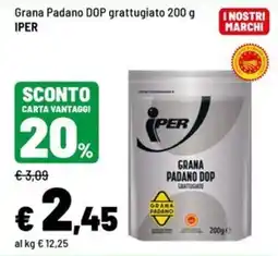 Iper La Grande Grana Padano DOP grattugiato Iper offerta