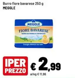 Iper La Grande Burro fiore bavarese Meggle offerta